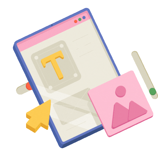 AI agent working illustration